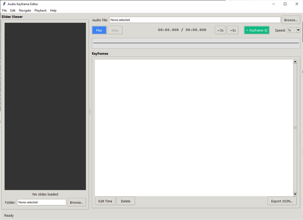 Audio Keyframe Editor